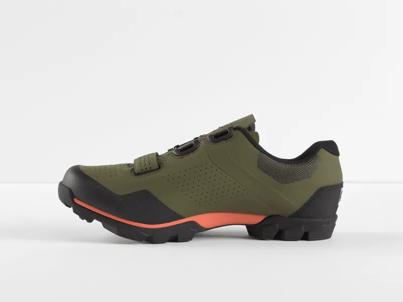 Bontrager Foray MTB Shoes - Olive Grey/Orange-1