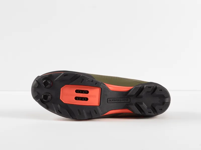Bontrager Foray MTB Shoes - Olive Grey/Orange-2