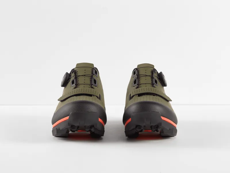 Bontrager Foray MTB Shoes - Olive Grey/Orange-4