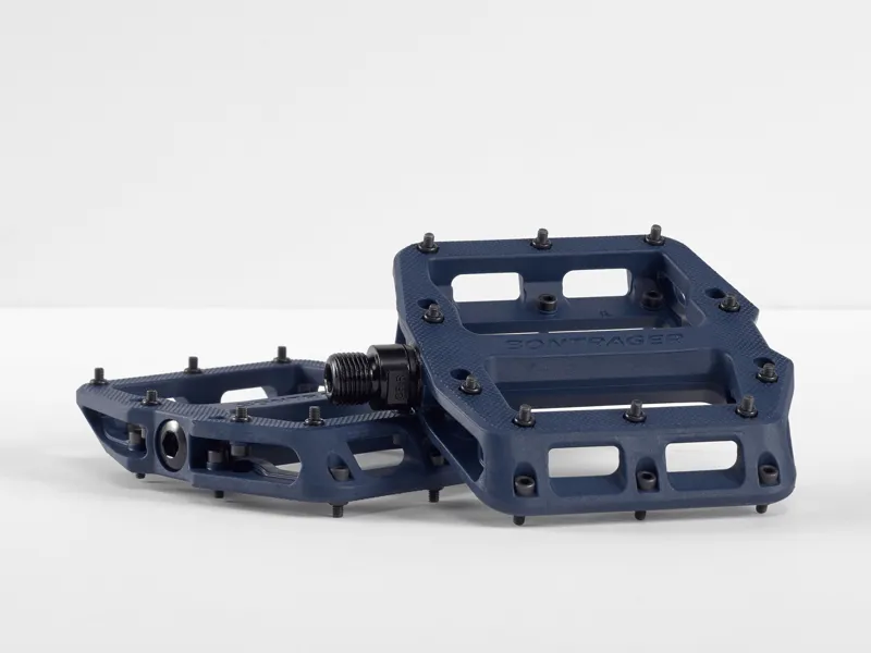 Bontrager Line Elite Flat Pedals - 9/16 - Mulsanne Blue