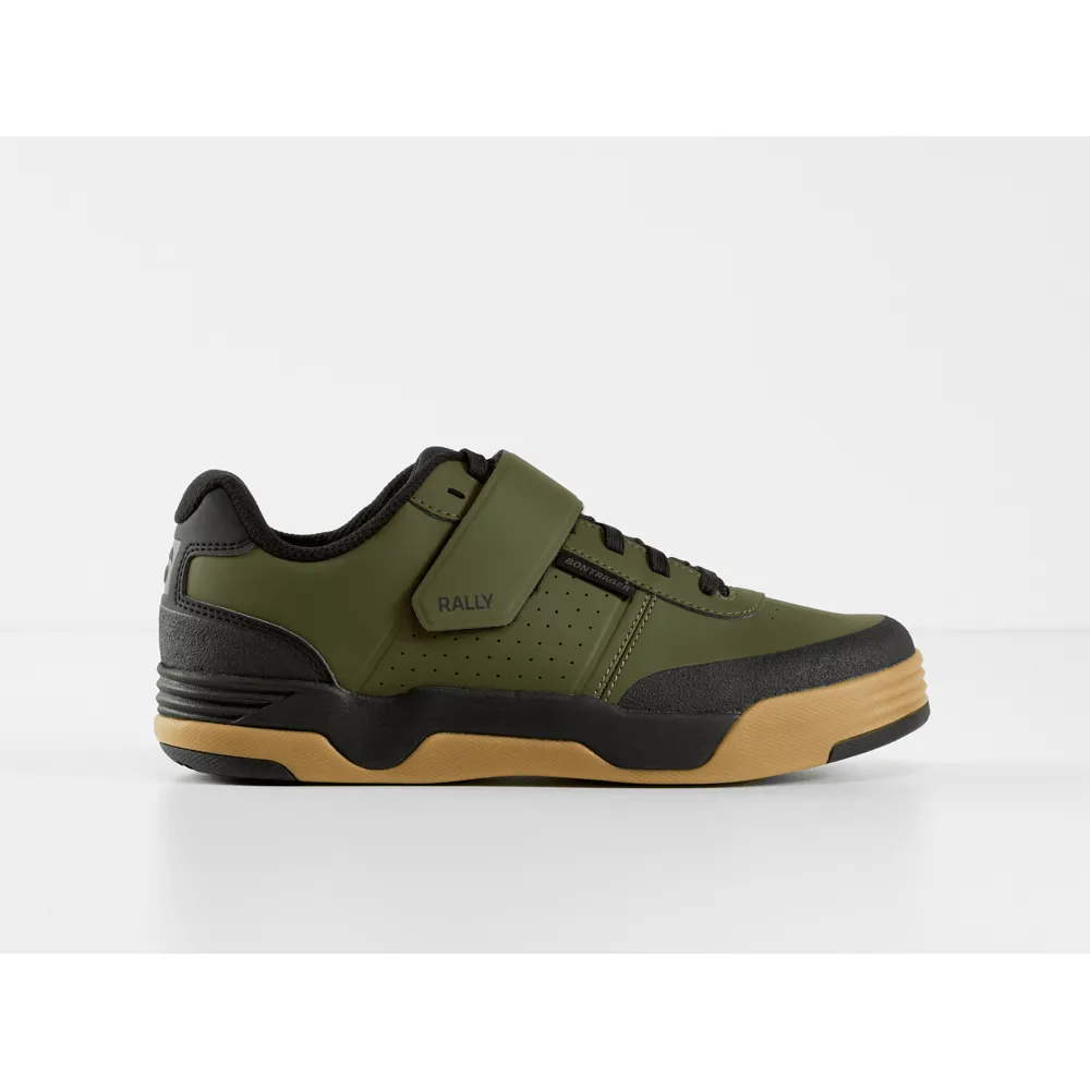 uPRISE Bikes Bontrager Rally MTB Shoes - Olive Grey | Price match, 365 day return s, 18-Month Warranty, Finance Available & Free UK Delivery