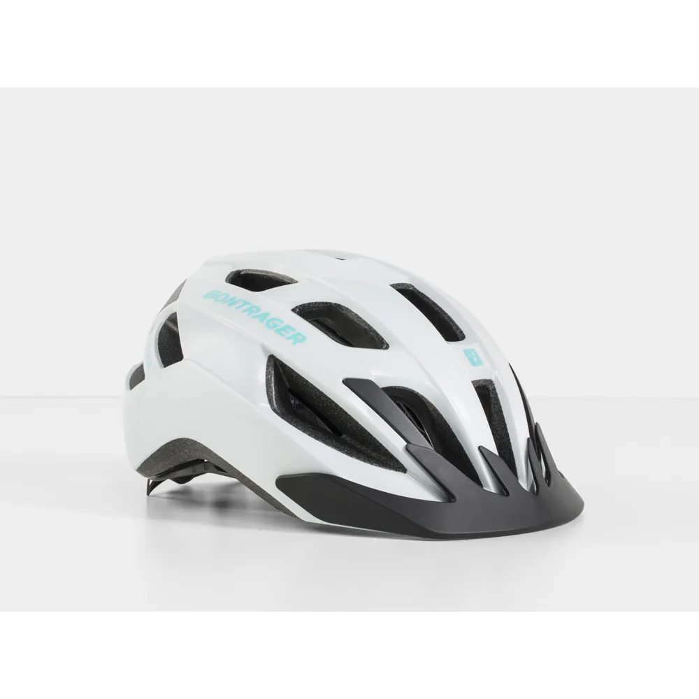 uPRISE Bikes Bontrager Solstice MTB Helmet - White/Miami Green | Price match, 365 day return s, 18-Month Warranty, Finance Available & Free UK Delivery