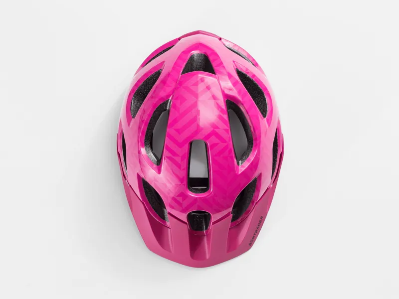 Bontrager Tyro Youth Helmet - Flamingo Pink/Black-4