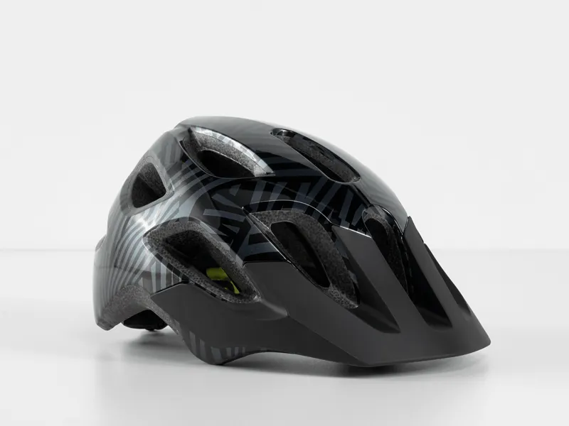 Bontrager Tyro Youth Helmet - Black/Radioactive Yellow
