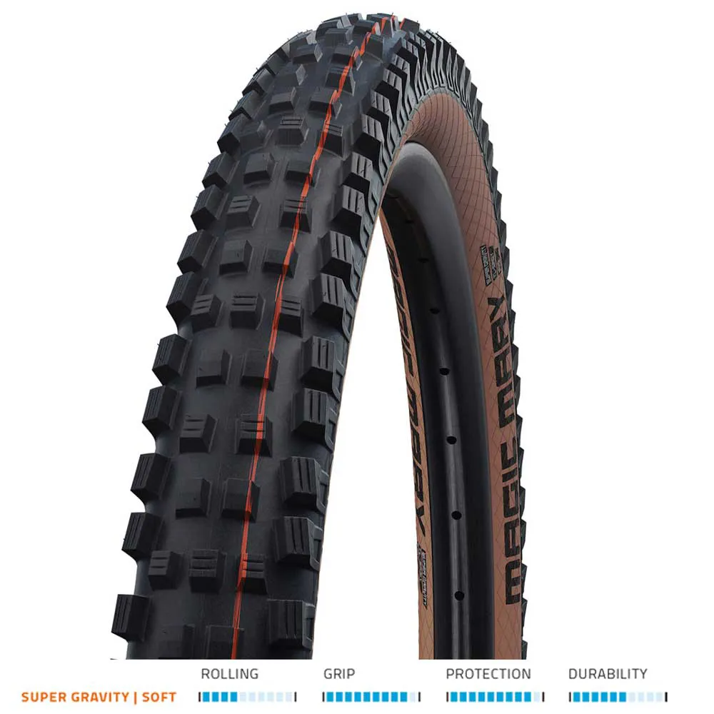 uPRISE Bikes Schwalbe Magic Mary Super Gravity Addix Soft Folding TLE 29x2.4 Bronze | Price match, 365 day return s, 18-Month Warranty, Finance Available & Free UK Delivery