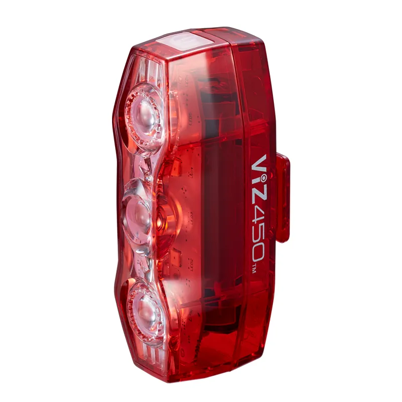 Cateye Viz450 USB Rear LED Light - 450 Lumen - Red