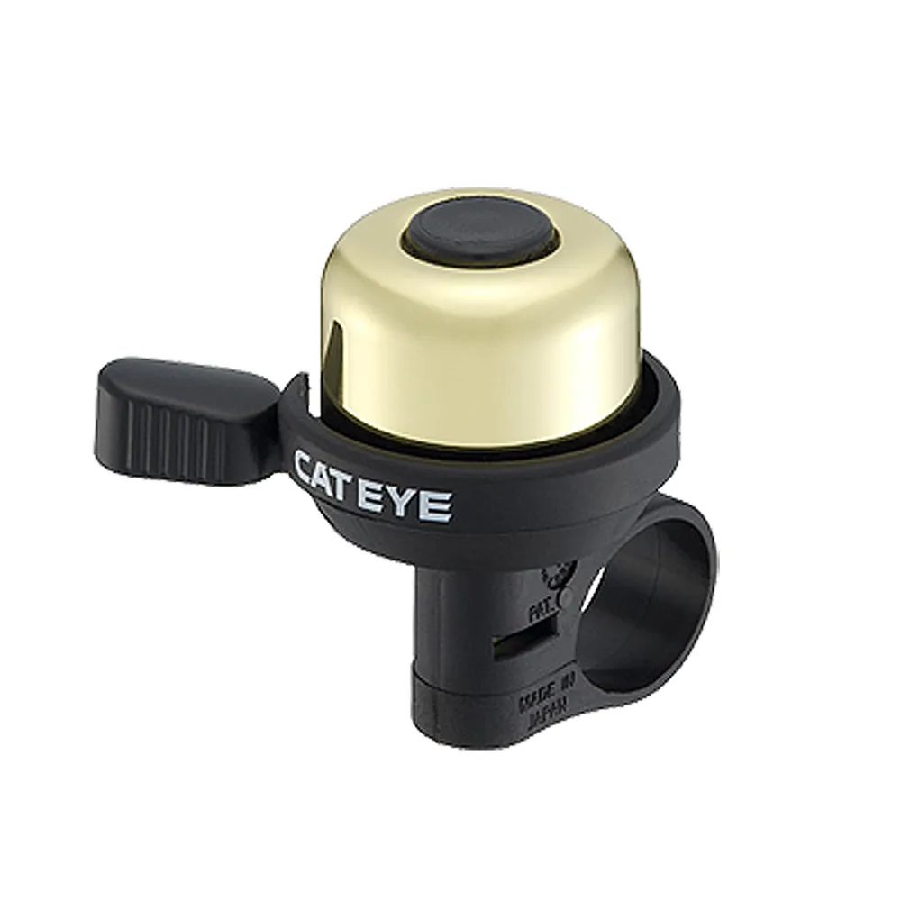 uPRISE Bikes Cateye PB-1000 Wind Brass Bell - Gold | Price match, 365 day return s, 18-Month Warranty, Finance Available & Free UK Delivery