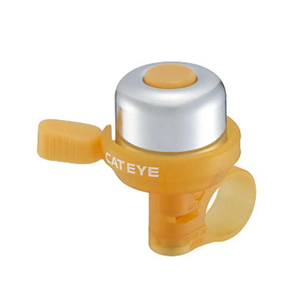uPRISE Bikes Cateye PB-1000 Wind Brass Bell - Tangerine | Price match, 365 day return s, 18-Month Warranty, Finance Available & Free UK Delivery