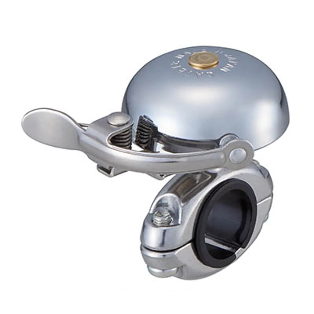 uPRISE Bikes Cateye OH-2300B Hibiki Brass Bell - Polished Silver | Price match, 365 day return s, 18-Month Warranty, Finance Available & Free UK Delivery
