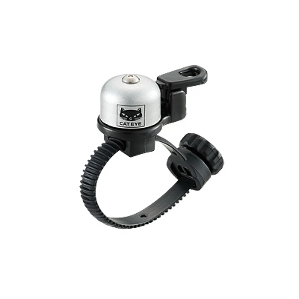 uPRISE Bikes Cateye OH-2400 Flextight Brass Bell - Silver | Price match, 365 day return s, 18-Month Warranty, Finance Available & Free UK Delivery