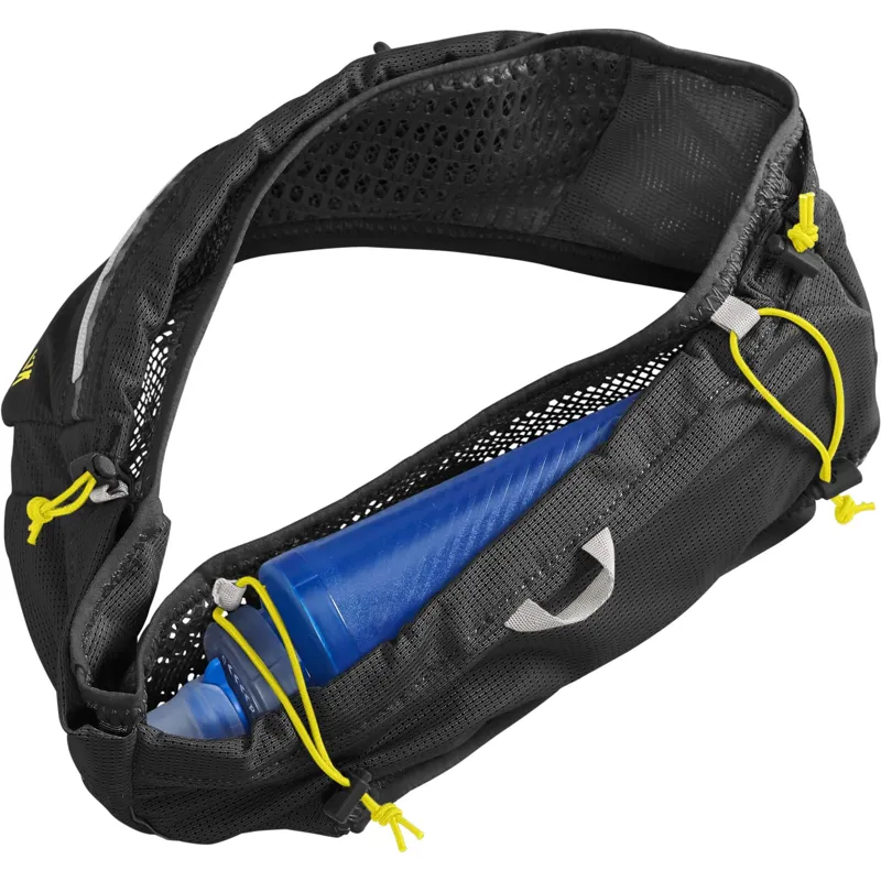 Camelbak Ultra Belt 2L with 500ml Quick Stow Flask - Black/Safety Yellow-2