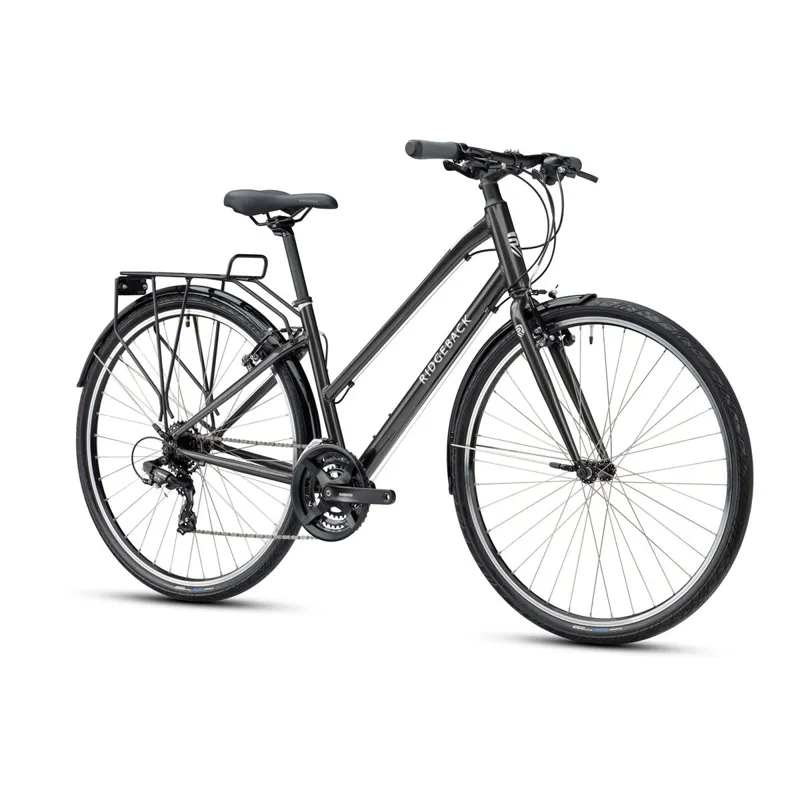 Ridgeback Speed Open Frame 2025 Women's Hybrid Bike - Grey-1