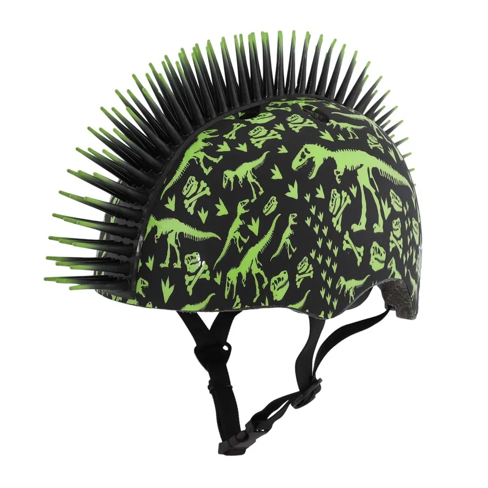 uPRISE Bikes C-Preme Raskullz FS Toddlers Helmet - 48-52cm - T-Rex Bonez Mohawk | Price match, 365 day return s, 18-Month Warranty, Finance Available & Free UK Delivery