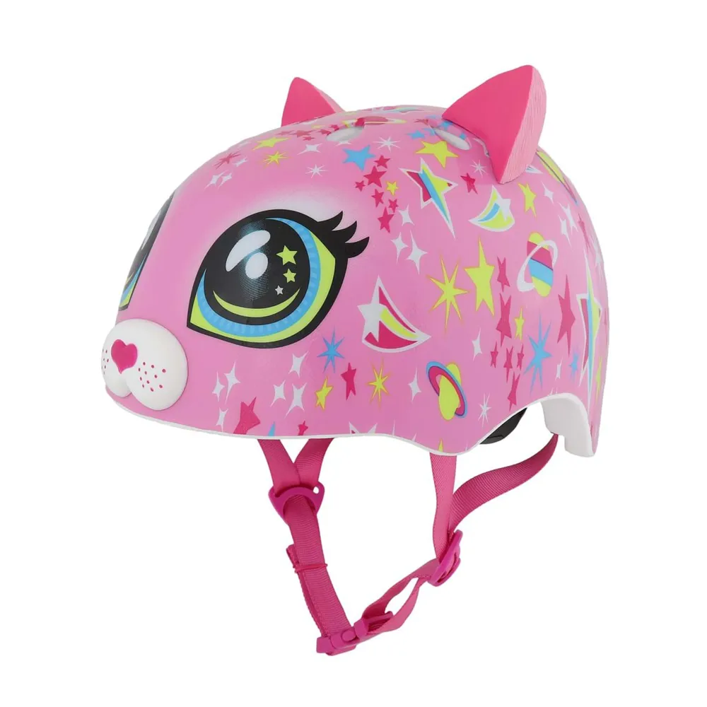 uPRISE Bikes C-Preme Raskullz FS Toddlers Helmet - 48-52cm - Astro Cat Pink | Price match, 365 day return s, 18-Month Warranty, Finance Available & Free UK Delivery