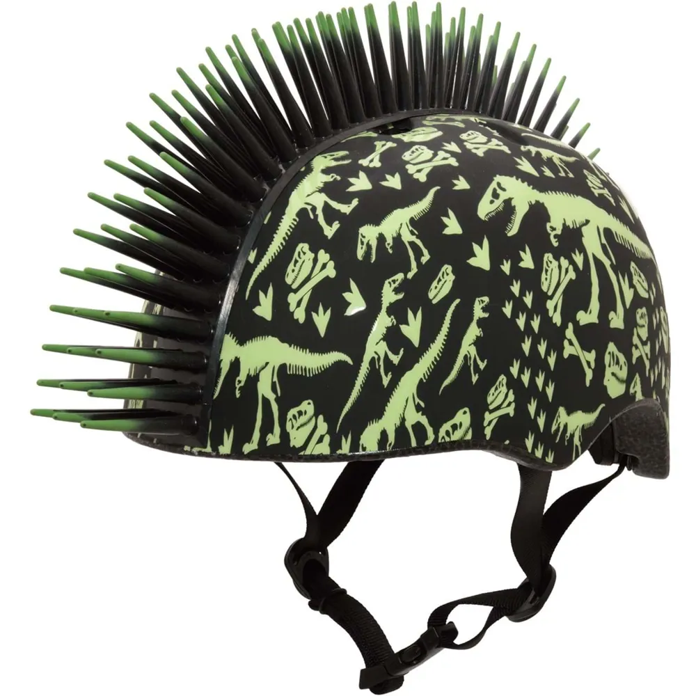 uPRISE Bikes C-Preme Raskullz Toddler Helmet - 48-52cm - T-Rex Bonez Mohawk | Price match, 365 day return s, 18-Month Warranty, Finance Available & Free UK Delivery