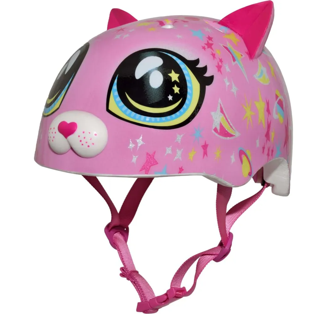 uPRISE Bikes C-Preme Raskullz Toddler Helmet - 48-52cm - Astro Cat Pink | Price match, 365 day return s, 18-Month Warranty, Finance Available & Free UK Delivery