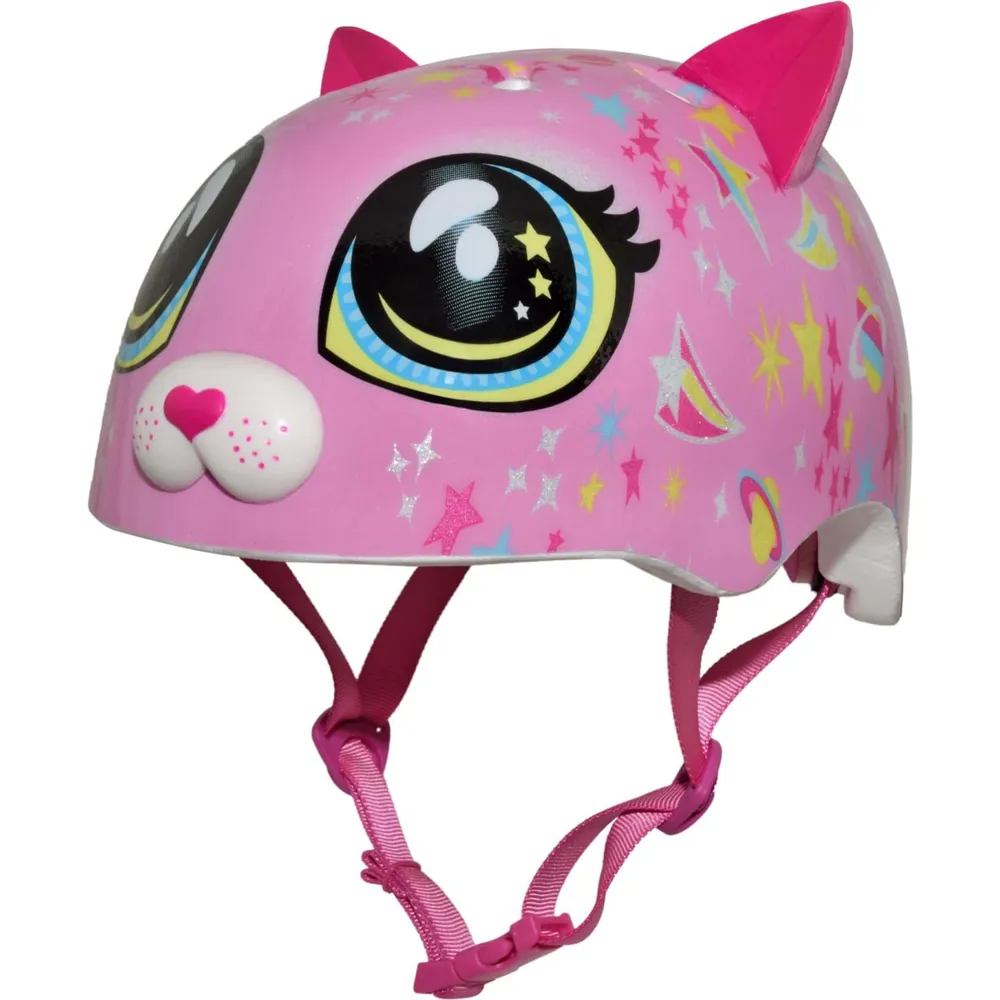 uPRISE Bikes C-Preme Raskullz Child Helmet - 50-54cm - Astro Cat Pink | Price match, 365 day return s, 18-Month Warranty, Finance Available & Free UK Delivery