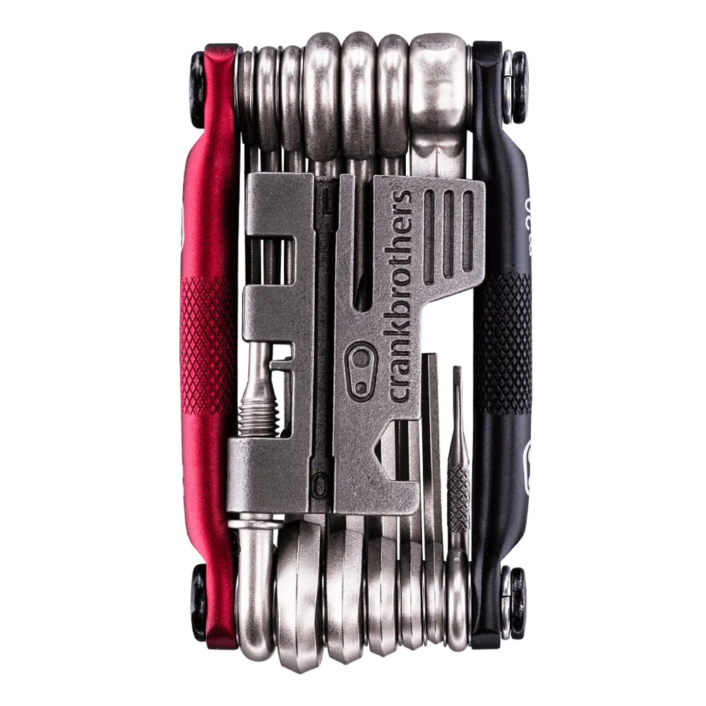uPRISE Bikes Crank Brothers M20 Multi Tool - Matt Black/Red | Price match, 365 day return s, 18-Month Warranty, Finance Available & Free UK Delivery