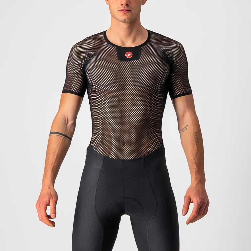 uPRISE Bikes Castelli Core Mesh 3 Men's Short Sleeve Base Layer - Black | Price match, 365 day return s, 18-Month Warranty, Finance Available & Free UK Delivery