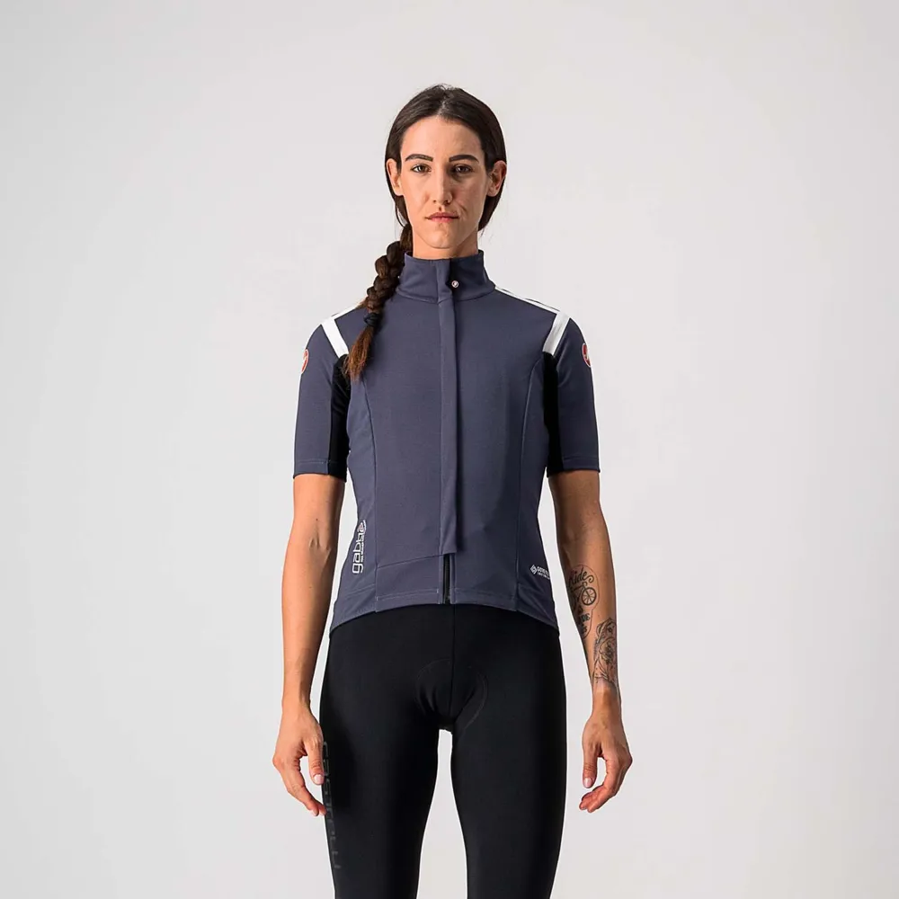uPRISE Bikes Castelli Gabba RoS Women's Short Sleeve Jersey - Steel Blue/Soft Pink | Price match, 365 day return s, 18-Month Warranty, Finance Available & Free UK Delivery