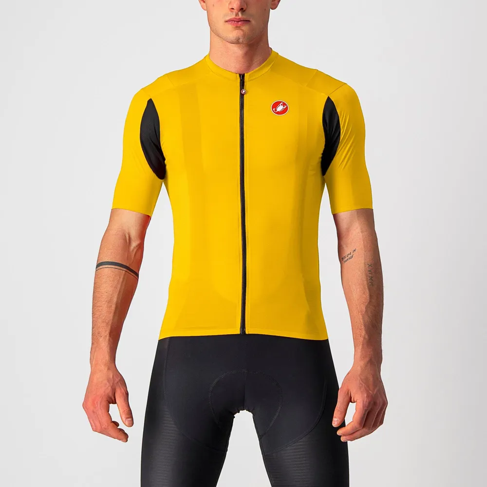 uPRISE Bikes Castelli Superleggera 2 Men's Short Sleeve Jersey - Saffron - Small | Price match, 365 day return s, 18-Month Warranty, Finance Available & Free UK Delivery