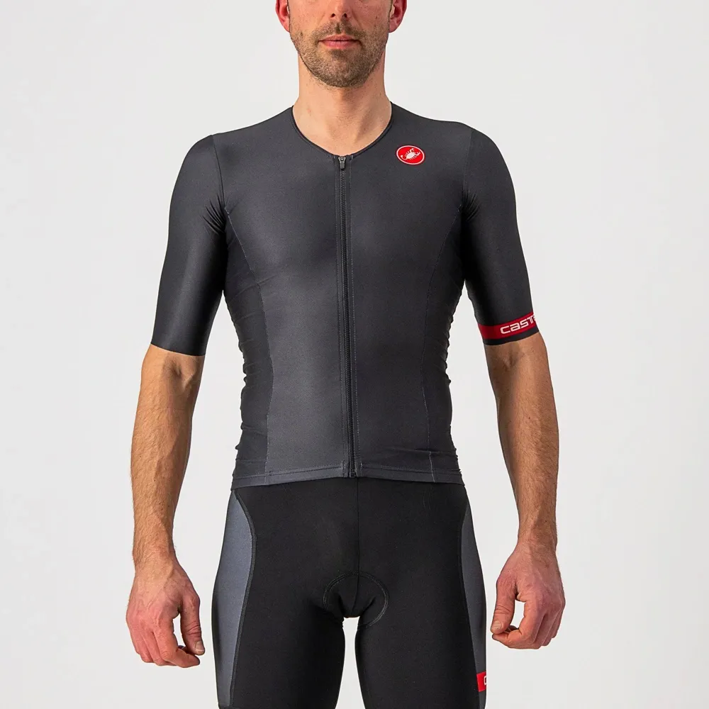 uPRISE Bikes Castelli Free Speed 2 Race Top Men's Short Sleeve Jersey - Black | Price match, 365 day return s, 18-Month Warranty, Finance Available & Free UK Delivery