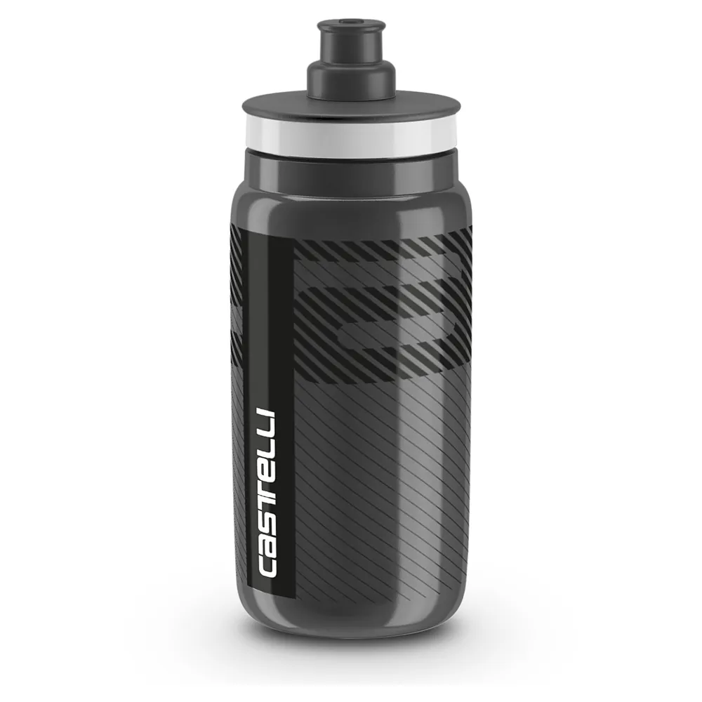 uPRISE Bikes Castelli Water Bottle 550ml - Anthracite | Price match, 365 day return s, 18-Month Warranty, Finance Available & Free UK Delivery