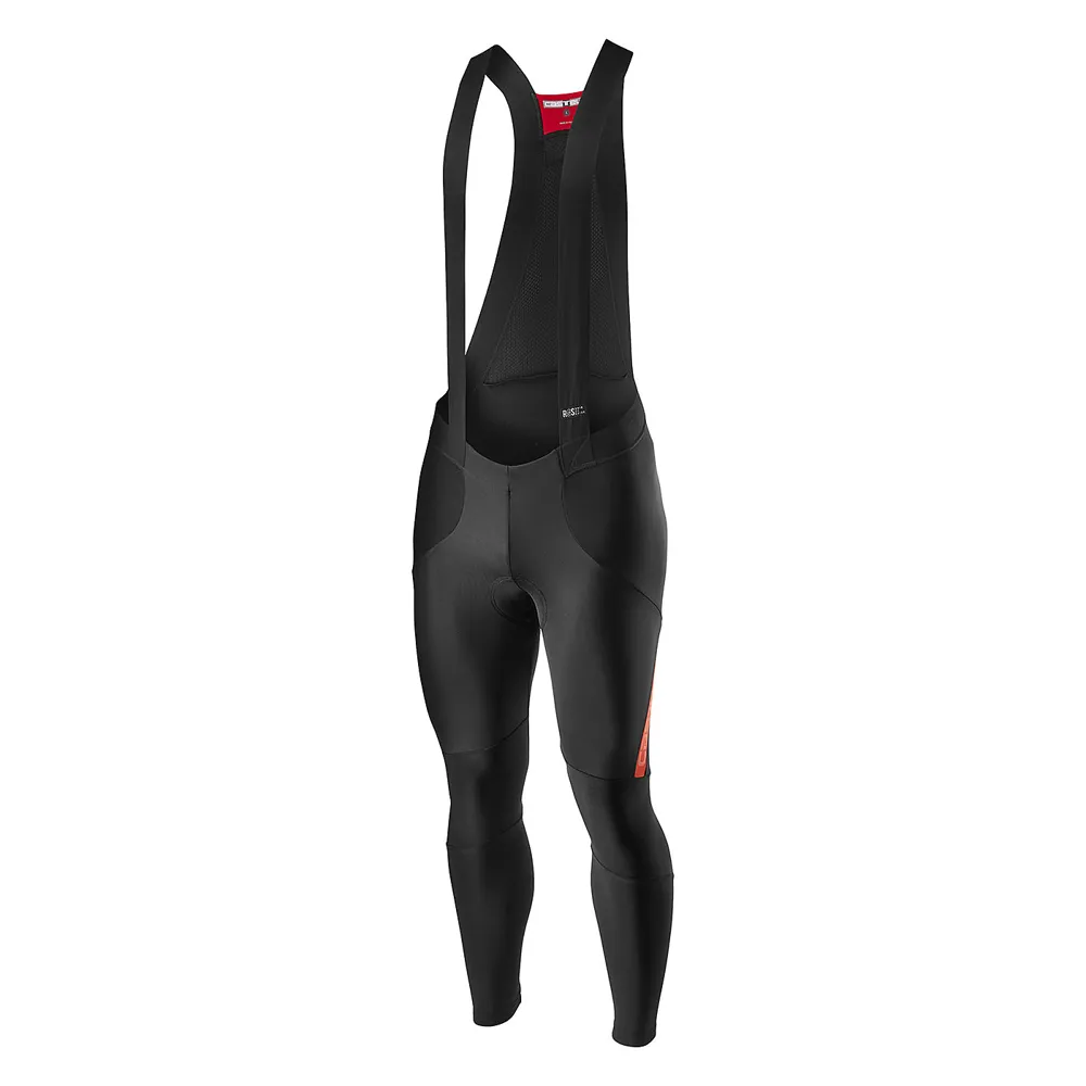 uPRISE Bikes Castelli Sorpasso RoS Bibtights - Black/Fiery Red | Price match, 365 day return s, 18-Month Warranty, Finance Available & Free UK Delivery
