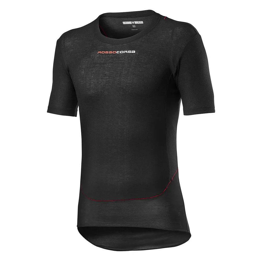 uPRISE Bikes Castelli Prosecco Tech Short Sleeve Base Layer - Black | Price match, 365 day return s, 18-Month Warranty, Finance Available & Free UK Delivery