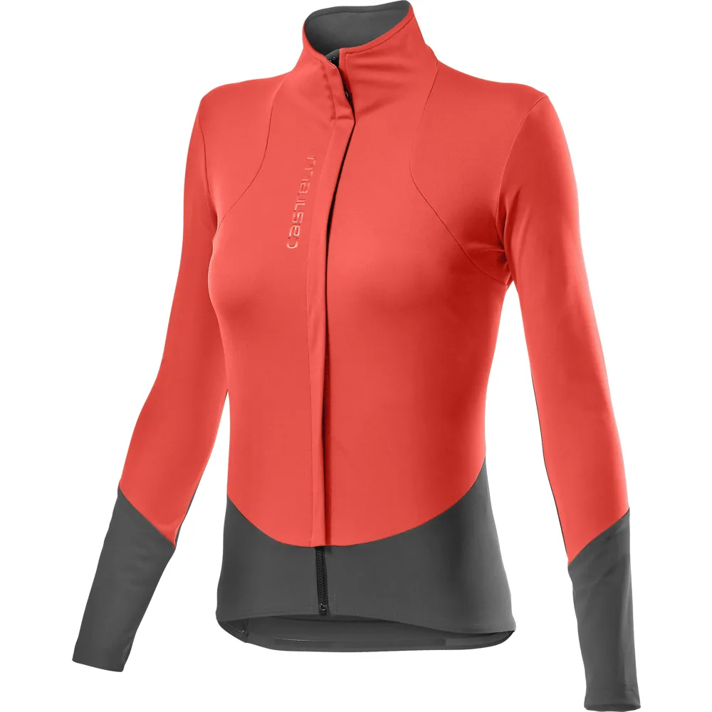 uPRISE Bikes Castelli Beta RoS Women's Jacket - Brilliant Pink/Dark Grey | Price match, 365 day return s, 18-Month Warranty, Finance Available & Free UK Delivery