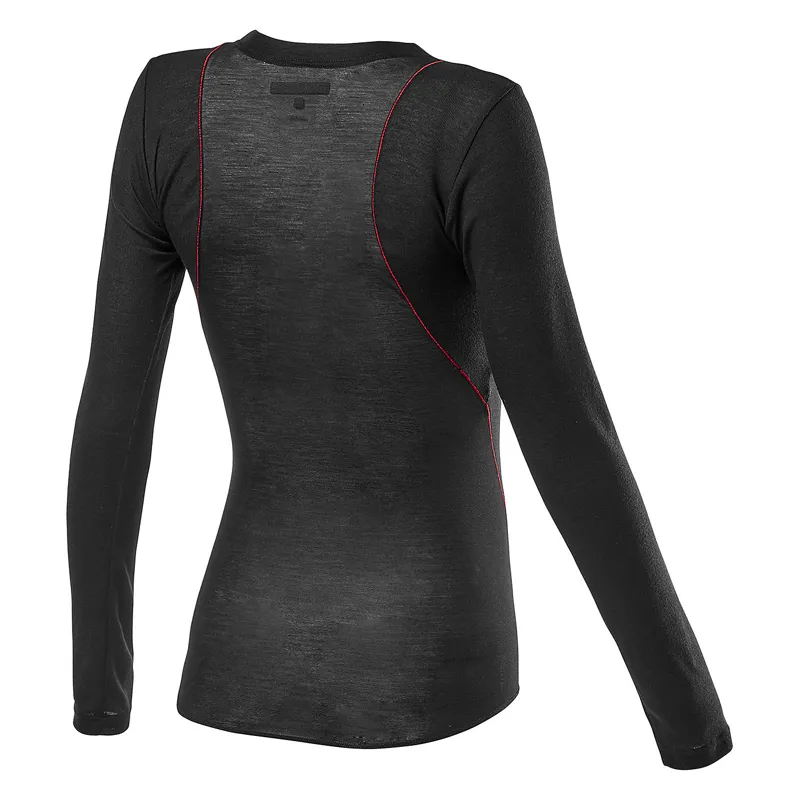 Castelli Prosecco Tech Womens Long Sleeve Base Layer - Black - Small-1