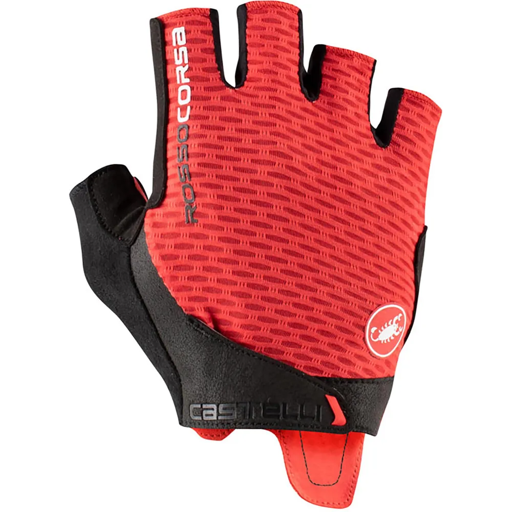 uPRISE Bikes Castelli Rosso Corsa Pro V Gloves - Red | Price match, 365 day return s, 18-Month Warranty, Finance Available & Free UK Delivery