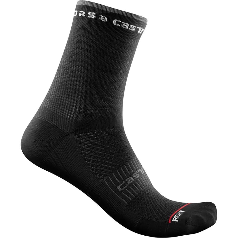 uPRISE Bikes Castelli Rosso Corsa 11 Women's Socks - Black | Price match, 365 day return s, 18-Month Warranty, Finance Available & Free UK Delivery