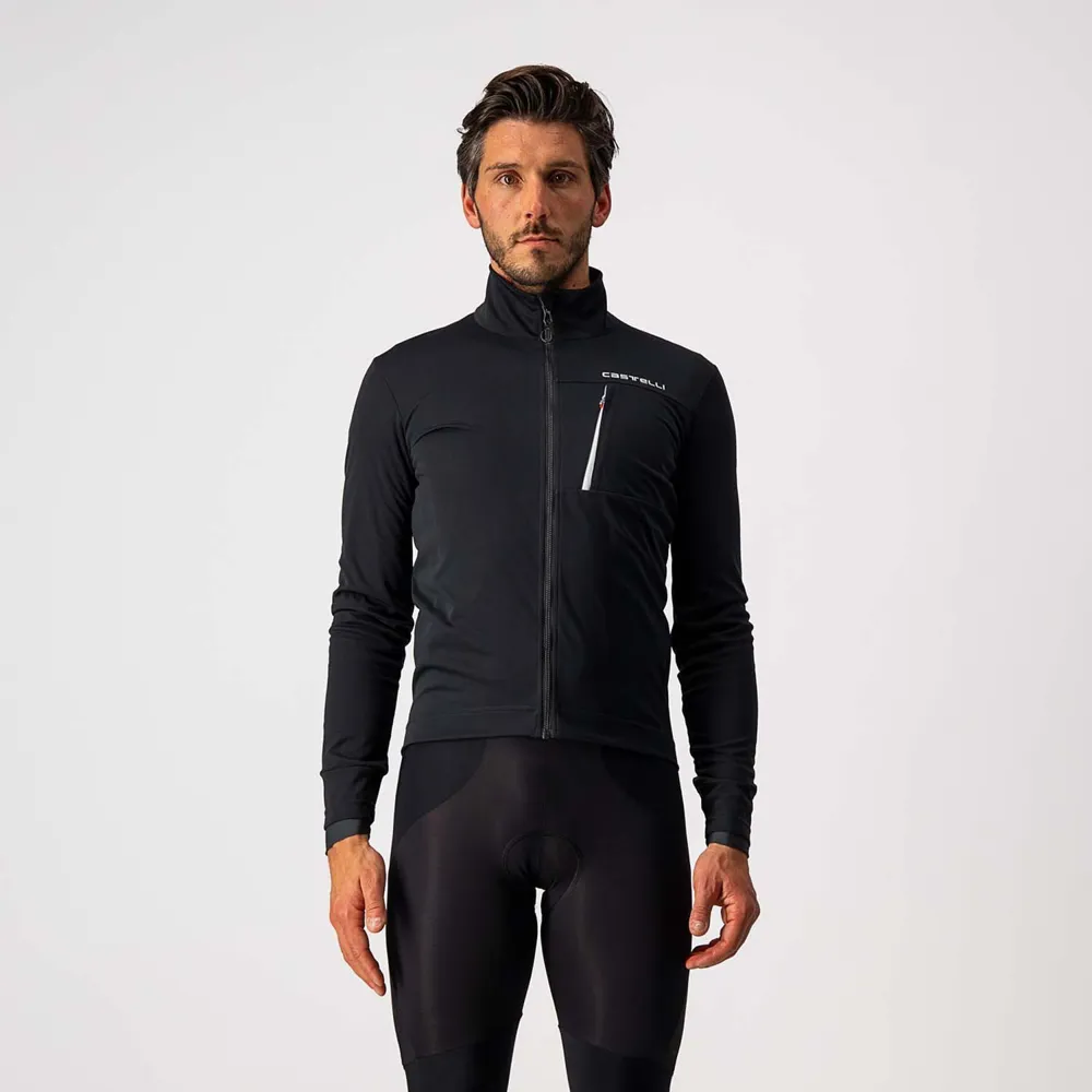 uPRISE Bikes Castelli Go Men's Windproof Jacket - Light Black/White | Price match, 365 day return s, 18-Month Warranty, Finance Available & Free UK Delivery