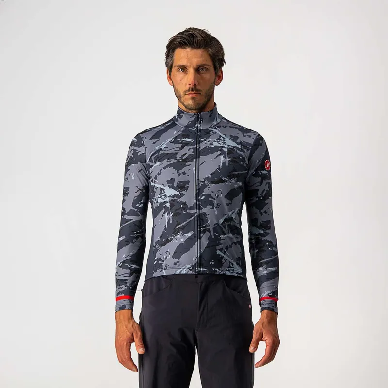 Castelli Unlimited Thermal Men's Long Sleeve Jersey - Grey/Blue