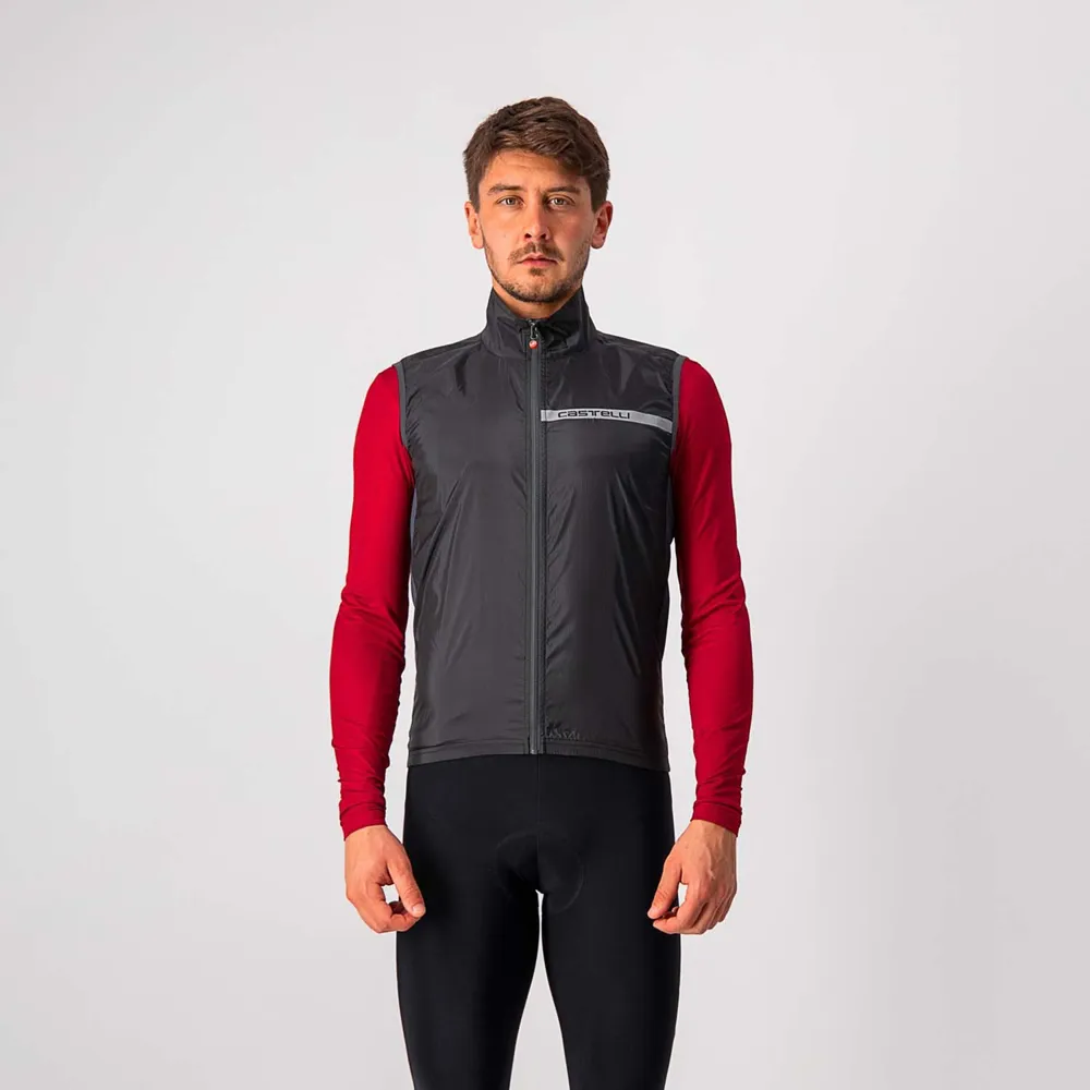 uPRISE Bikes Castelli Squadra Stretch Men's Cycling Vest - Black/Grey | Price match, 365 day return s, 18-Month Warranty, Finance Available & Free UK Delivery