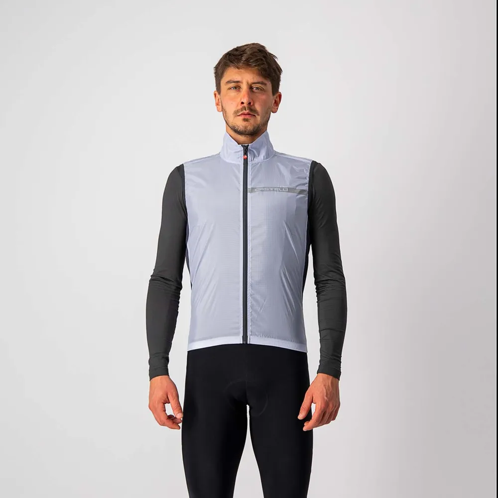 uPRISE Bikes Castelli Squadra Stretch Men's Cycling Vest - Silver Grey/Grey | Price match, 365 day return s, 18-Month Warranty, Finance Available & Free UK Delivery