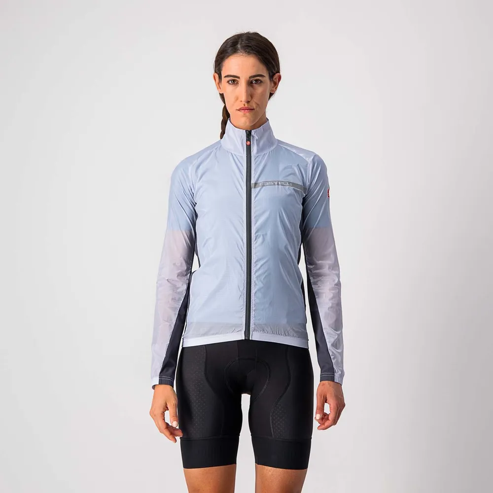 uPRISE Bikes Castelli Squadra Stretch Women's Showerproof Jacket - Silver Grey/Grey | Price match, 365 day return s, 18-Month Warranty, Finance Available & Free UK Delivery