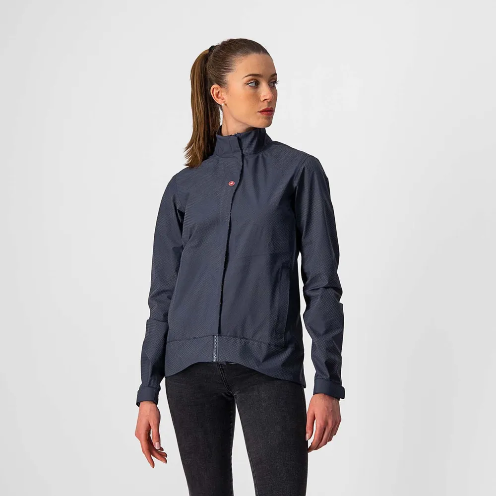 uPRISE Bikes Castelli Commuter Reflex Women's Waterproof Jacket - Steel Blue | Price match, 365 day return s, 18-Month Warranty, Finance Available & Free UK Delivery