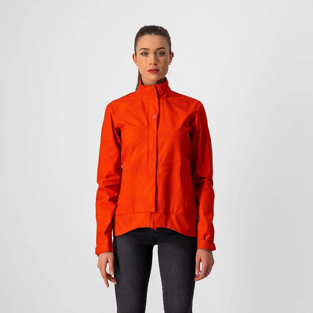 uPRISE Bikes Castelli Commuter Reflex Women's Waterproof Jacket - Fiery Red | Price match, 365 day return s, 18-Month Warranty, Finance Available & Free UK Delivery