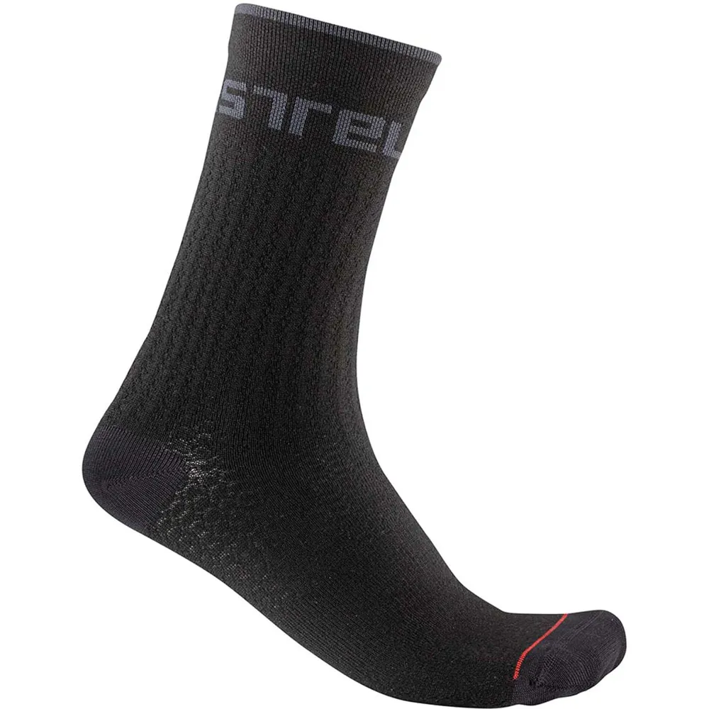 uPRISE Bikes Castelli Distanza 20 Men's Socks - Black | Price match, 365 day return s, 18-Month Warranty, Finance Available & Free UK Delivery