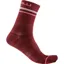 Castelli Go 15 Women's Socks - Bordeaux/Brilliant Pink-White