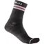 Castelli Go 15 Women's Socks - Dark Grey/White-Red