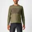 Castelli Trail Tech Men's Long Sleeve T-Shirt - Olive Green/Grey/Orange