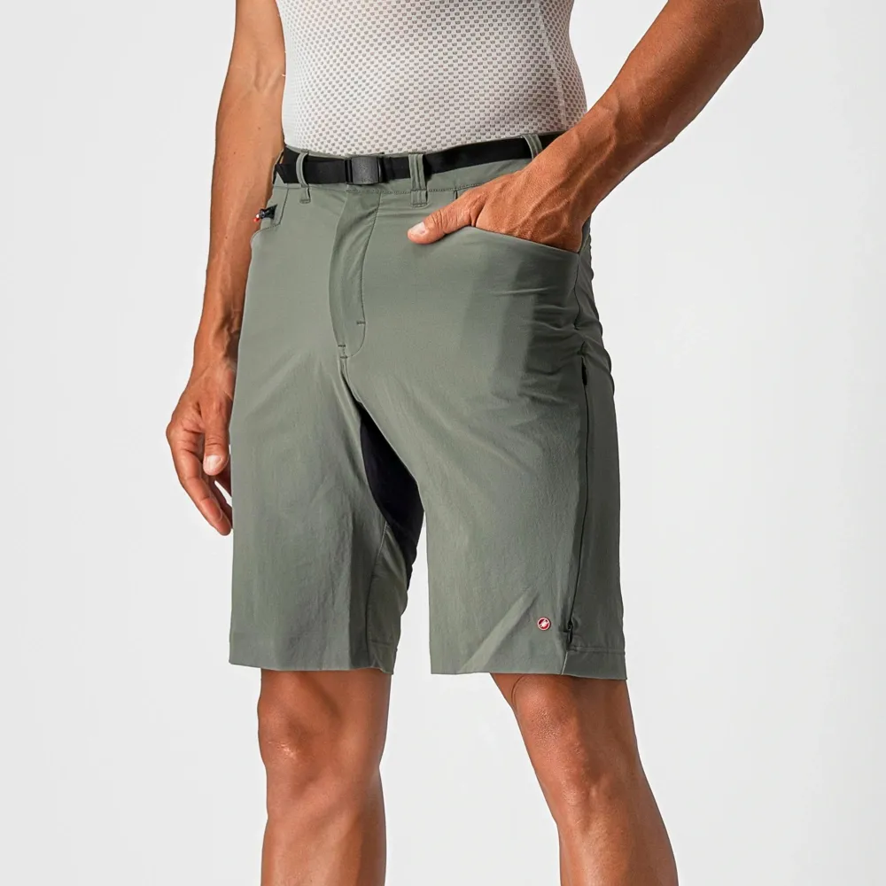 uPRISE Bikes Castelli Unlimited Trail Men's Baggy Shorts - Forest Grey | Price match, 365 day return s, 18-Month Warranty, Finance Available & Free UK Delivery