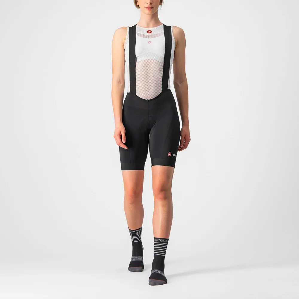 uPRISE Bikes Castelli Endurance Women's Bib Shorts - Black | Price match, 365 day return s, 18-Month Warranty, Finance Available & Free UK Delivery