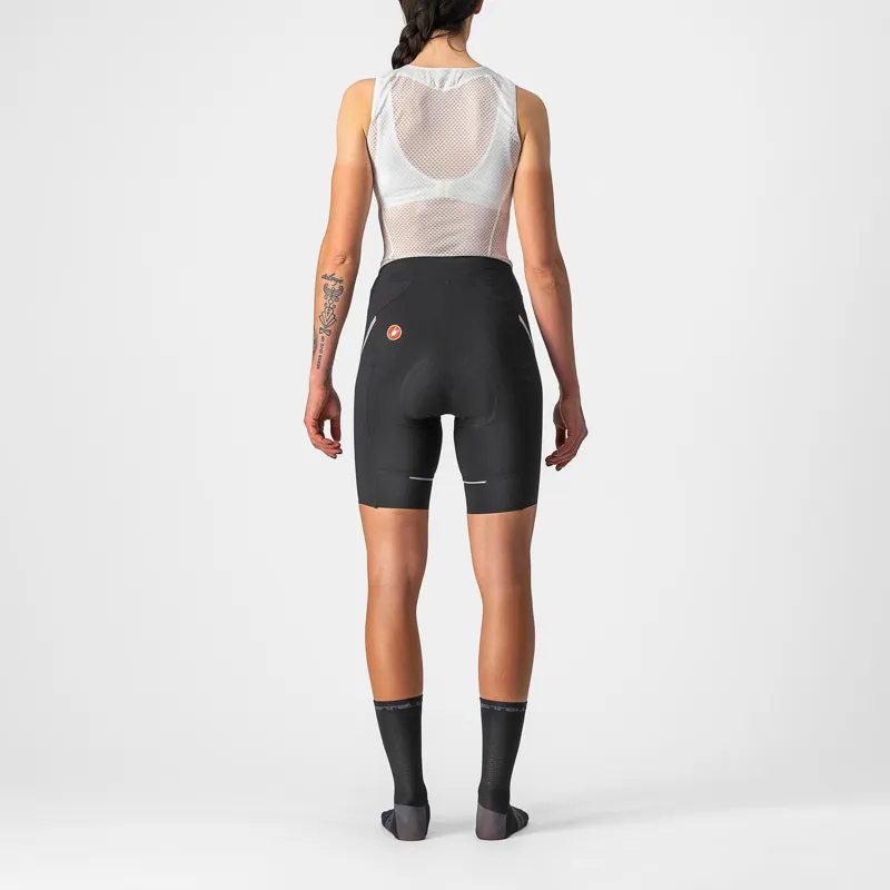 Castelli Velocissima 3 Women's Shorts - Black/Silver-1