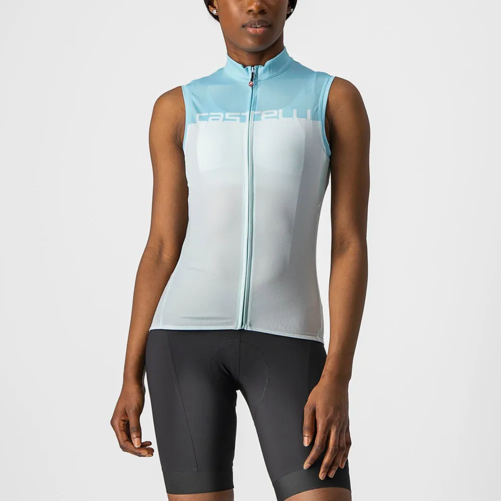 uPRISE Bikes Castelli Velocissima Women's Sleeveless Base Layer - Acqua/Skylight | Price match, 365 day return s, 18-Month Warranty, Finance Available & Free UK Delivery