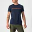 Castelli Ventaglio Men's T-Shirt - Savile Blue/Red