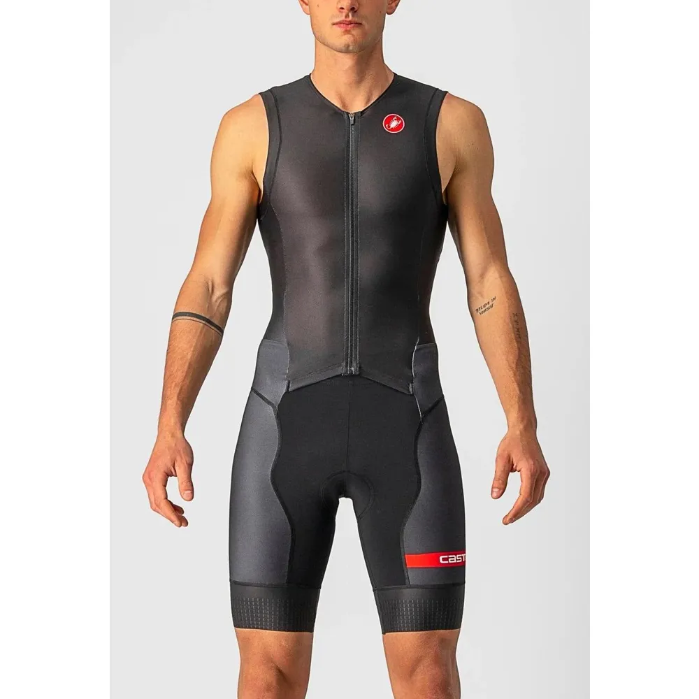 uPRISE Bikes Castelli Free Sanremo 2 Men's Sleeveless Tri Suit - Black | Price match, 365 day return s, 18-Month Warranty, Finance Available & Free UK Delivery